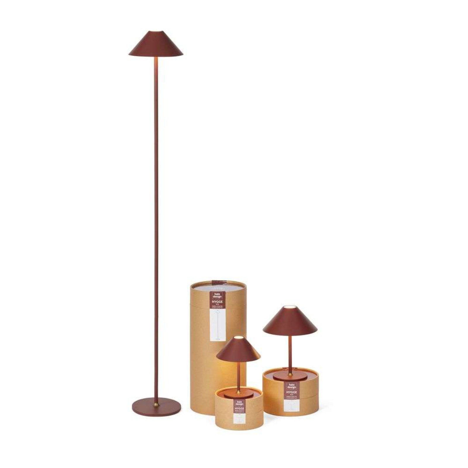 Hygge Portable Lampadar Maroon - Halo Design