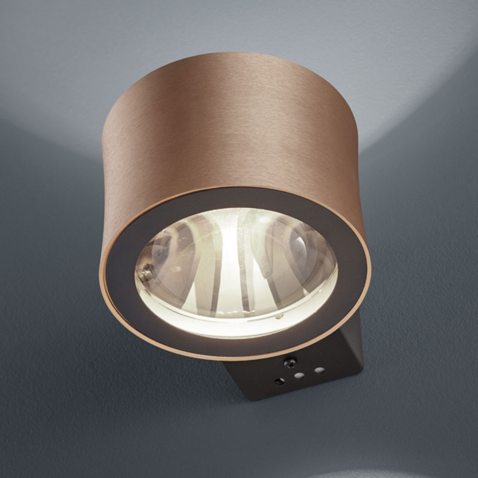 BANKAMP Impulse LED wall light rose gold