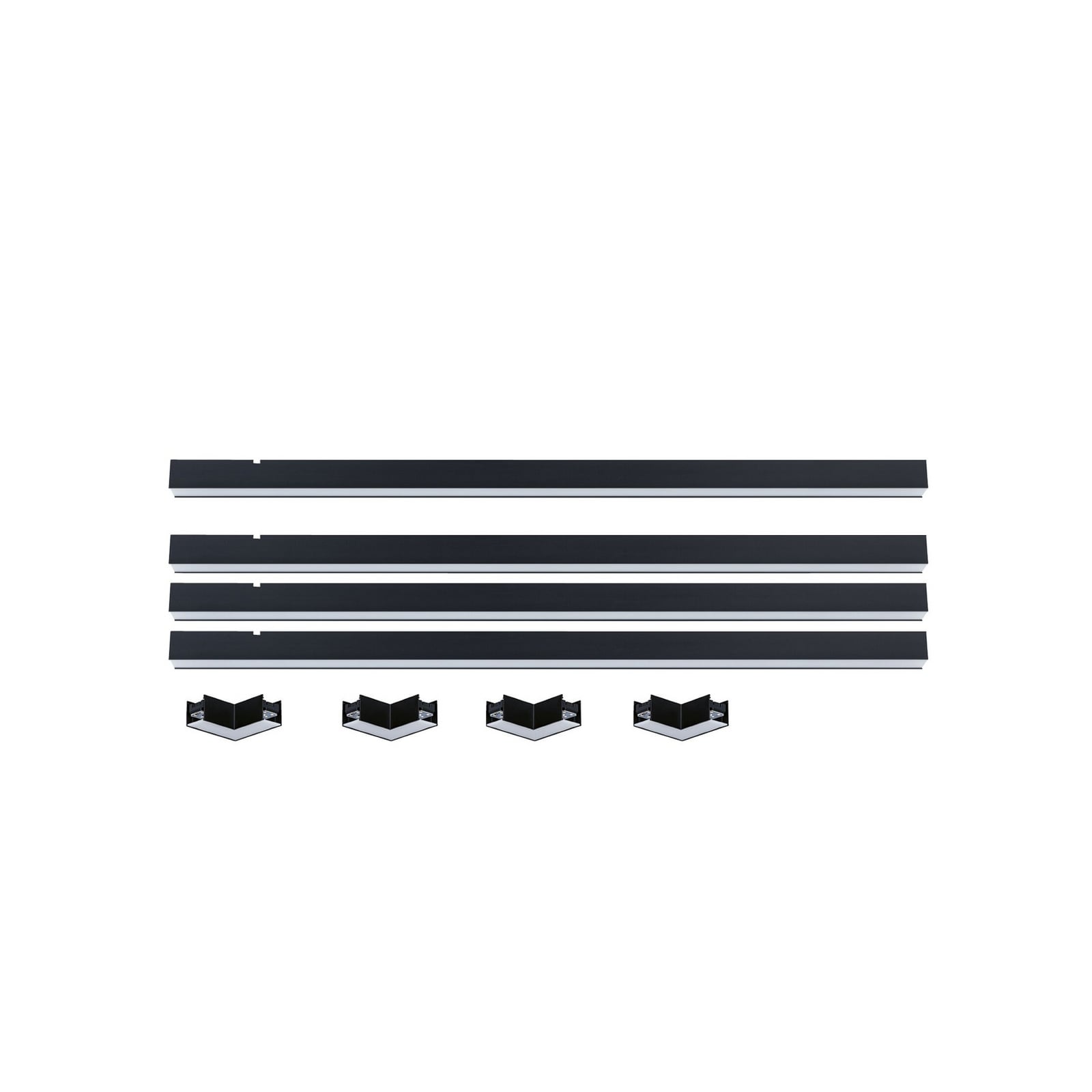Sistema de canalización de luz Linion de Paulmann, negro, 82 W, aluminio