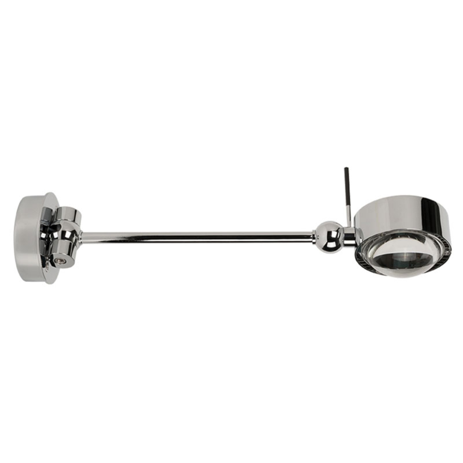 LED reading lamp Puk Hotel, 38 cm, matt chrome