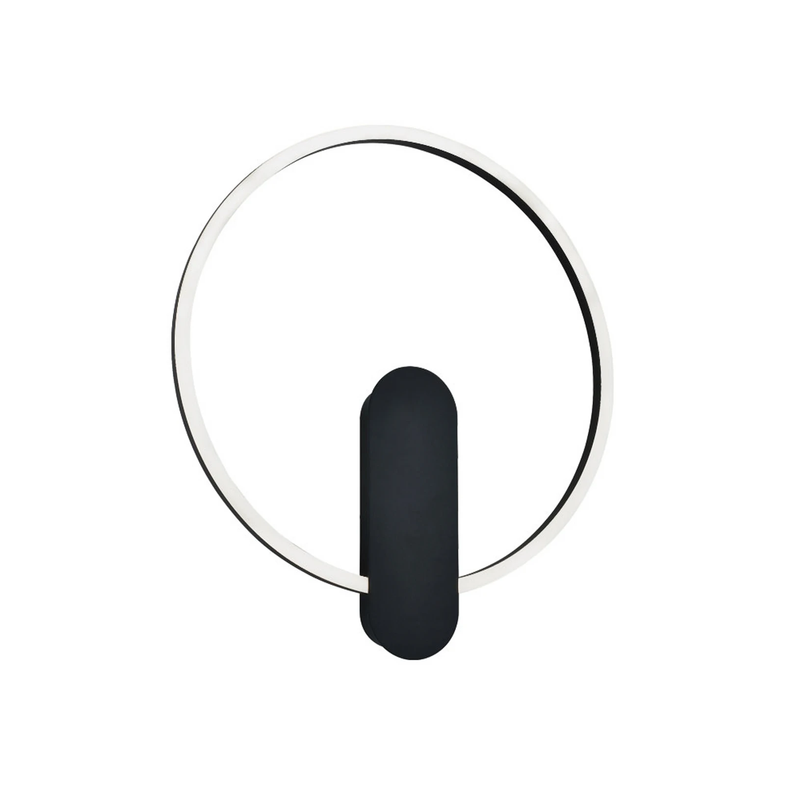 LED wandlamp Zaklin, zandzwart, hoogte 45 cm, metaal