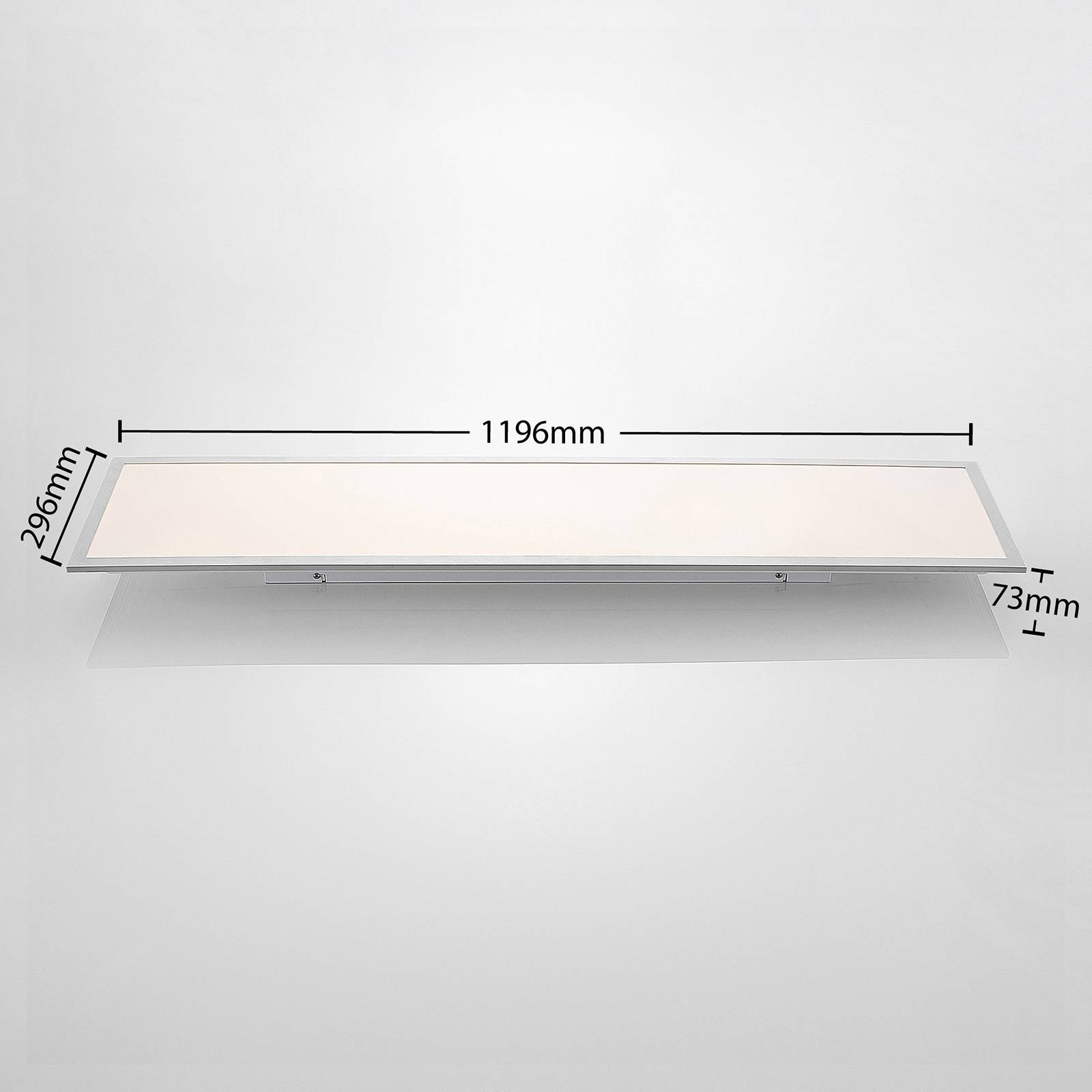 Panel LED Lindby Stenley , CCT, 119 cm x 29 cm