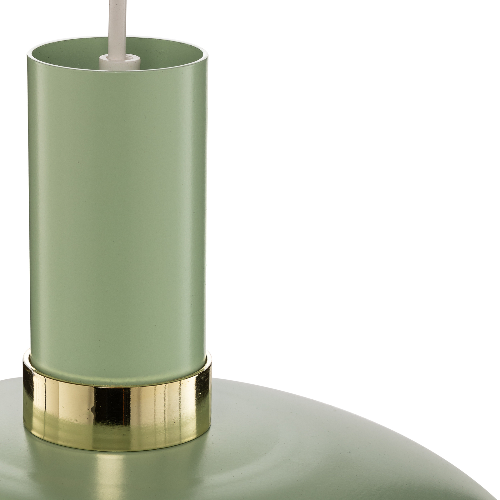 Lámpara colgante Malmo con pantalla menta verde