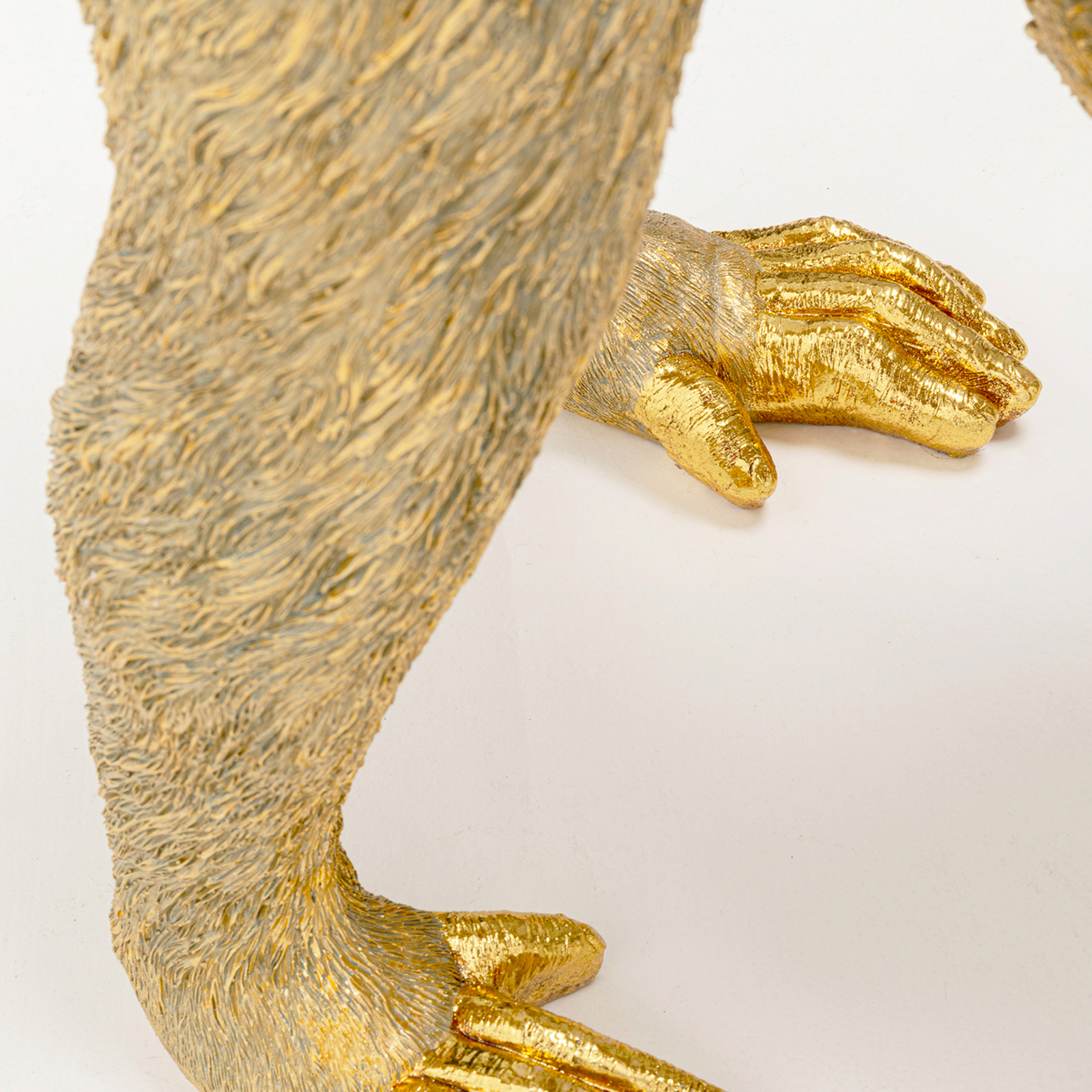 Lampe de sol KARE Monkey Dance, couleur or, 120 cm, E27