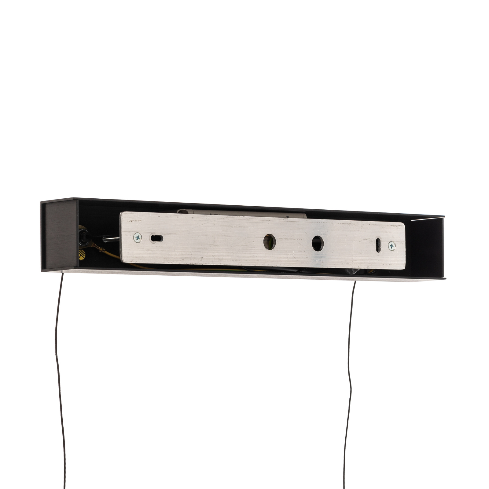 Candeeiro de suspensão Quitani Elis LED carvalho/preto 118 cm
