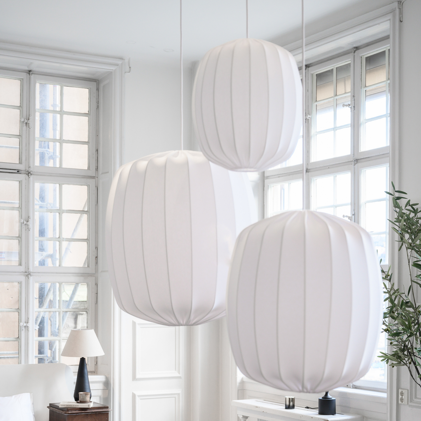 Prisma 35 Schirm Linen White - Watt & Veke Prisma 35 Schirm Linen White - Watt & Veke