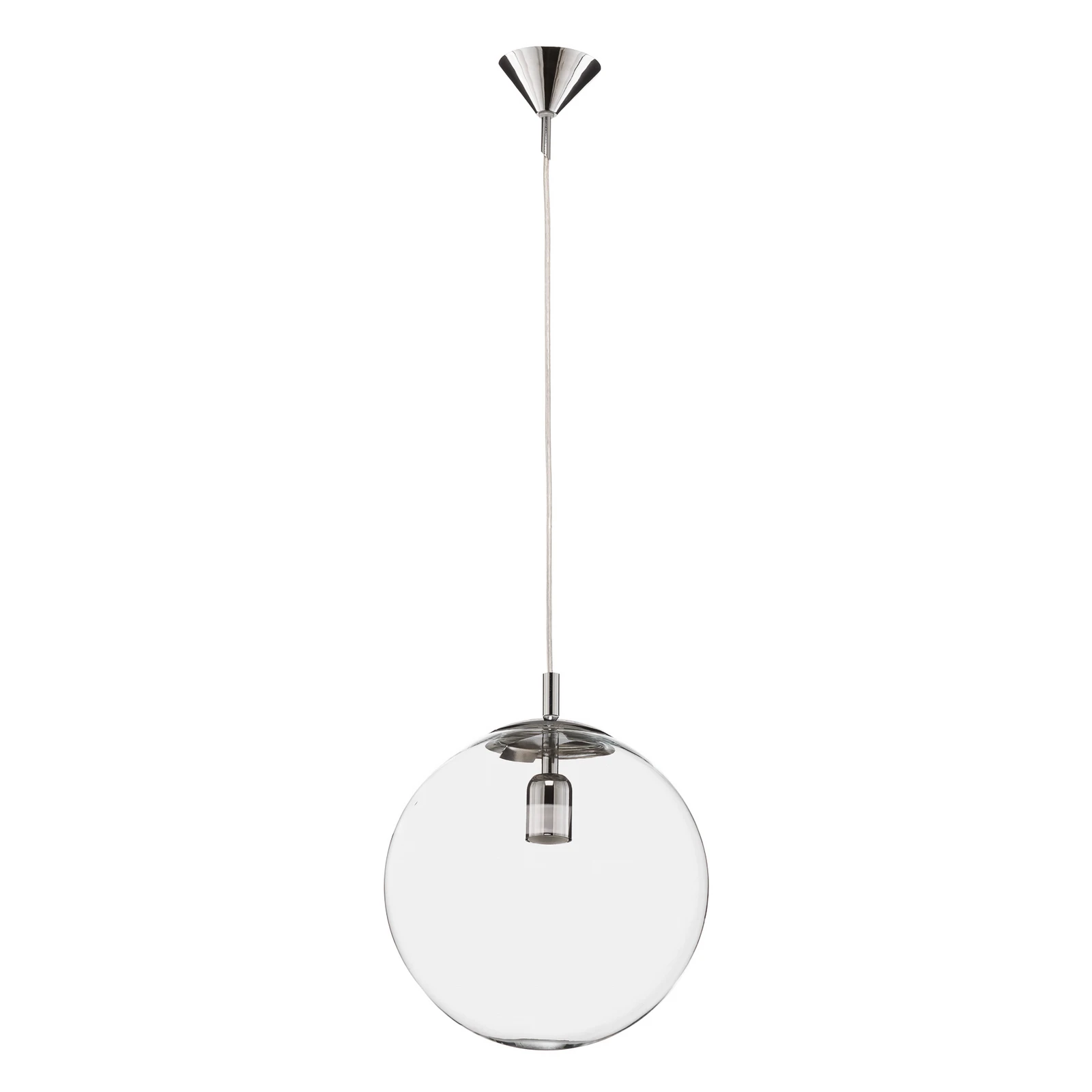 Piekaramā lampa 562, stikls caurspīdīgs, kapuce/balda hromēta