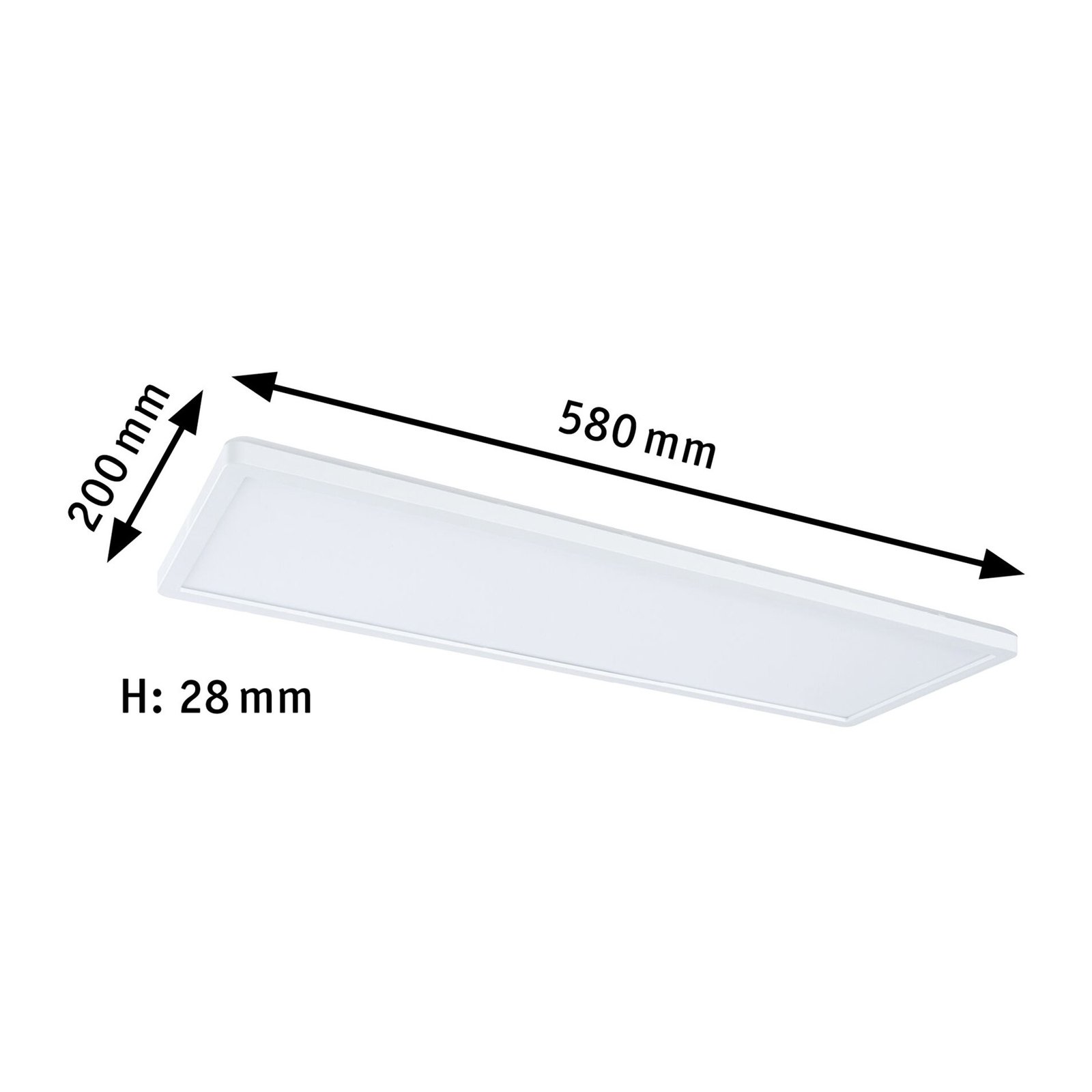 Atria Shine LED Plafonnier Square White - Paulmann