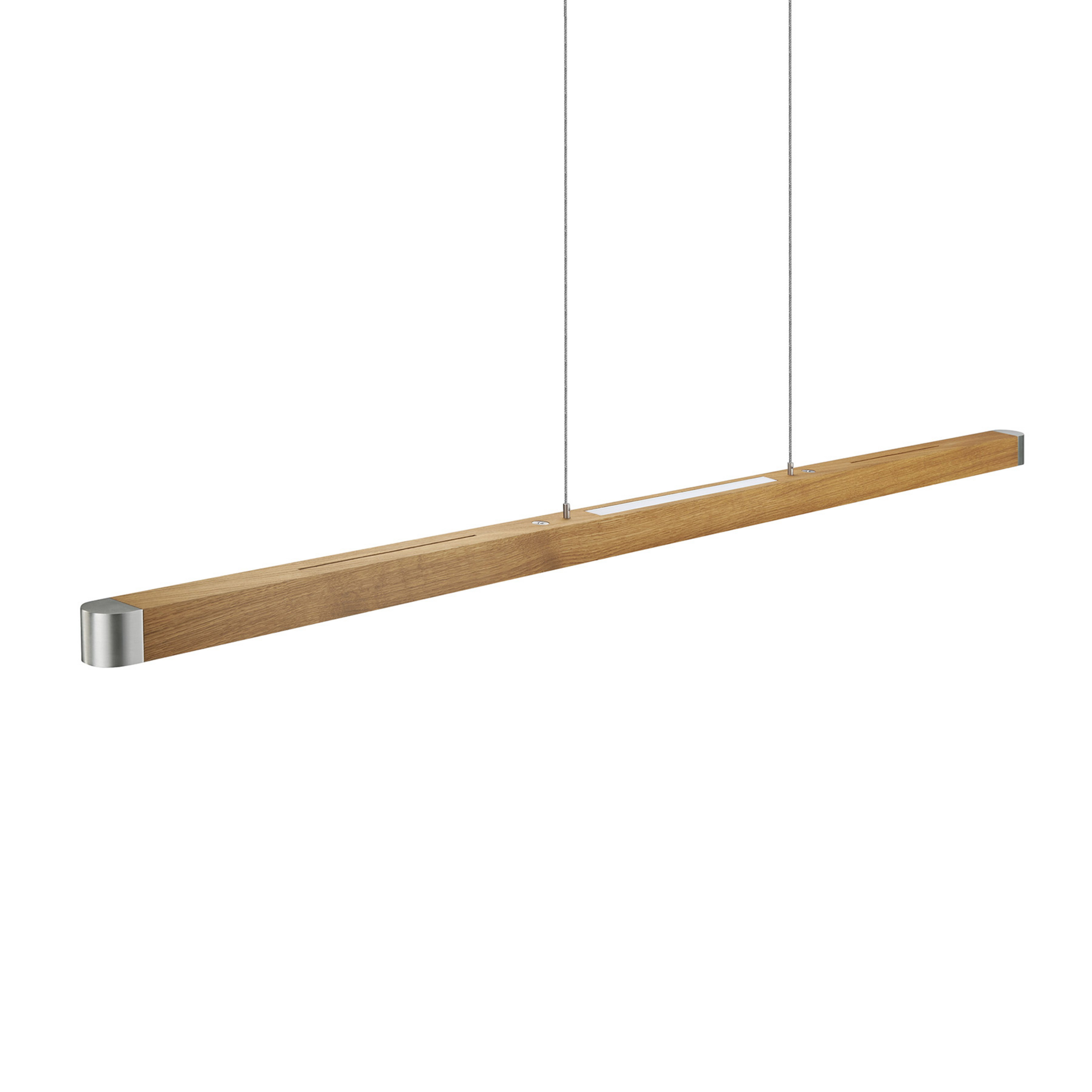 HerzBlut Novelie suspension LED, chêne huilé