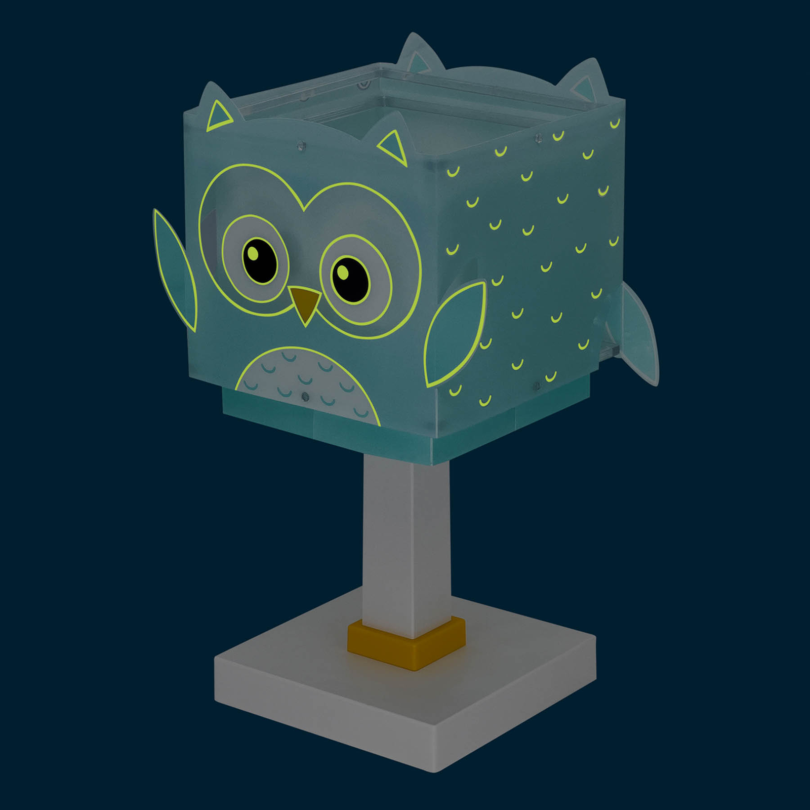 Dalber Little Owl children’s table lamp, owl motif