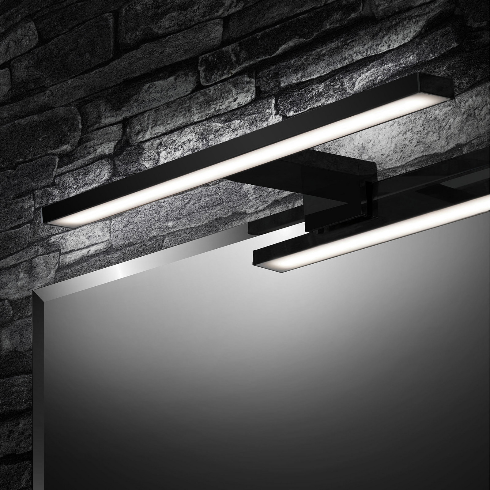Briloner Lumină cu LED pentru oglindă Dun Brilo IP44 lățime 30 cm - Baie - modern - negru - Metal
