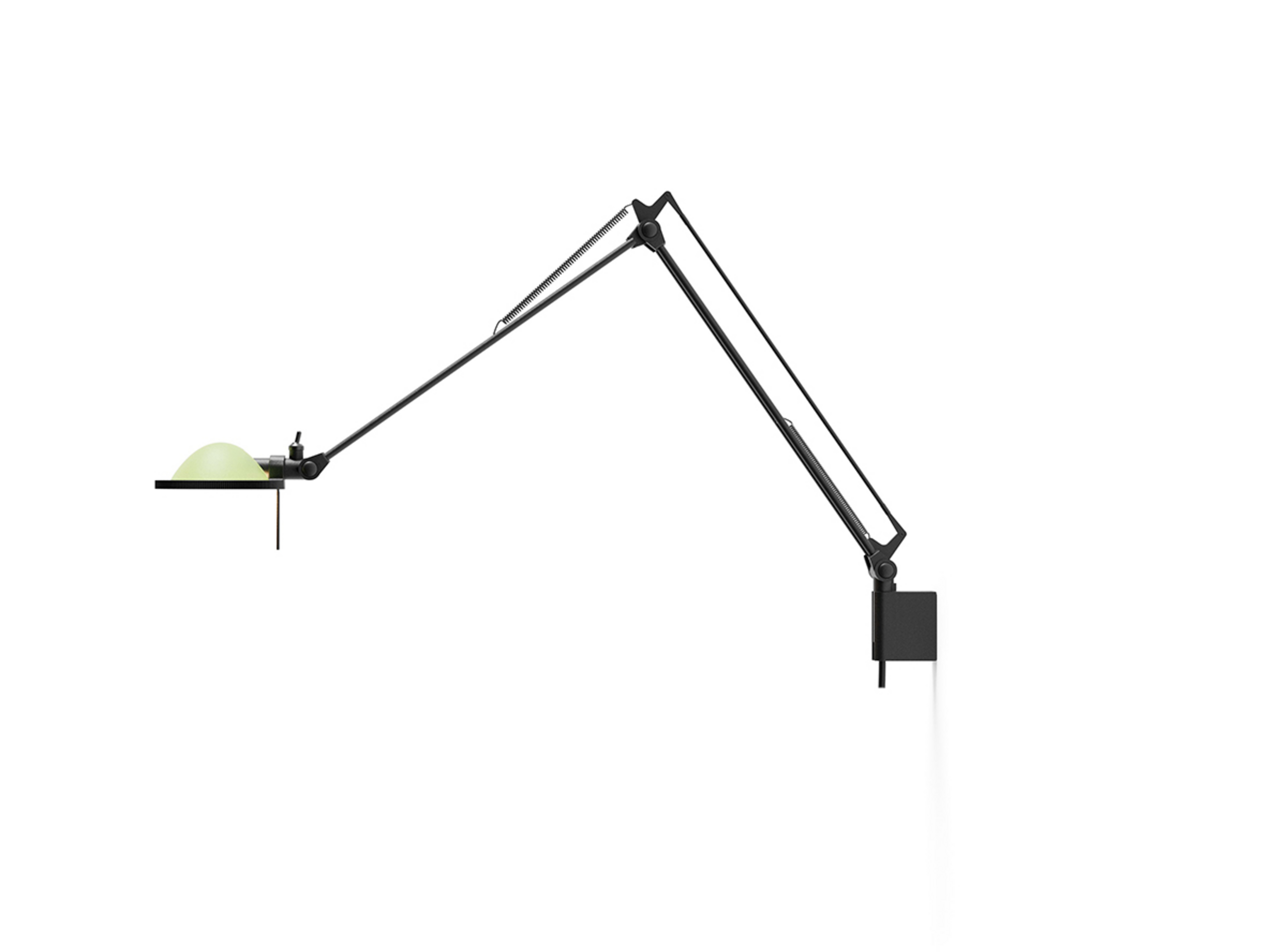Berenice Wandleuchte 45x45 Grün Glas/Schwarz - Luceplan