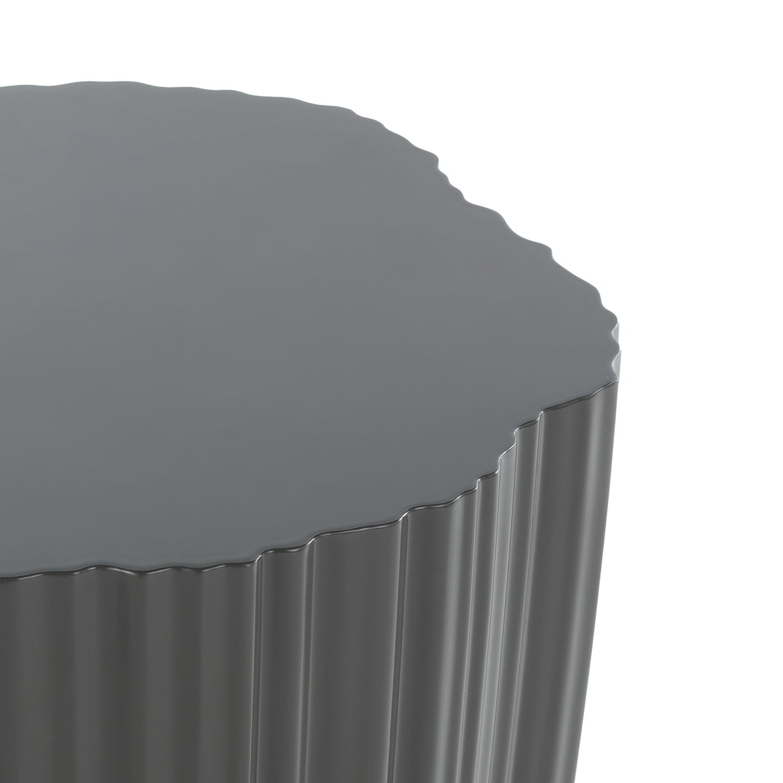 Corteza side table, anthracite, height 48 cm - Kartell