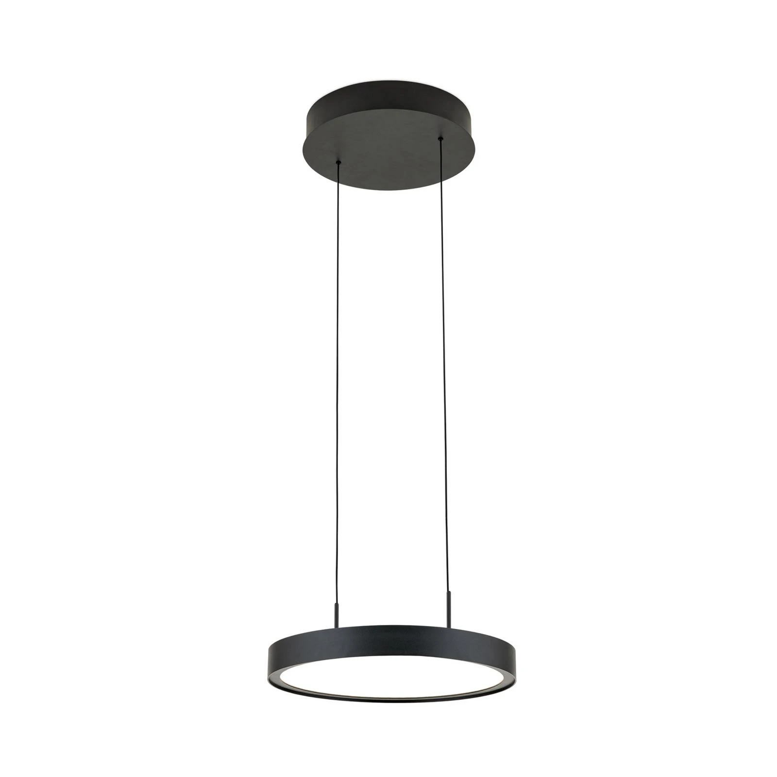 LED-Hängeleuchte Teide, schwarz, einflammig, Metall, 2.700 K