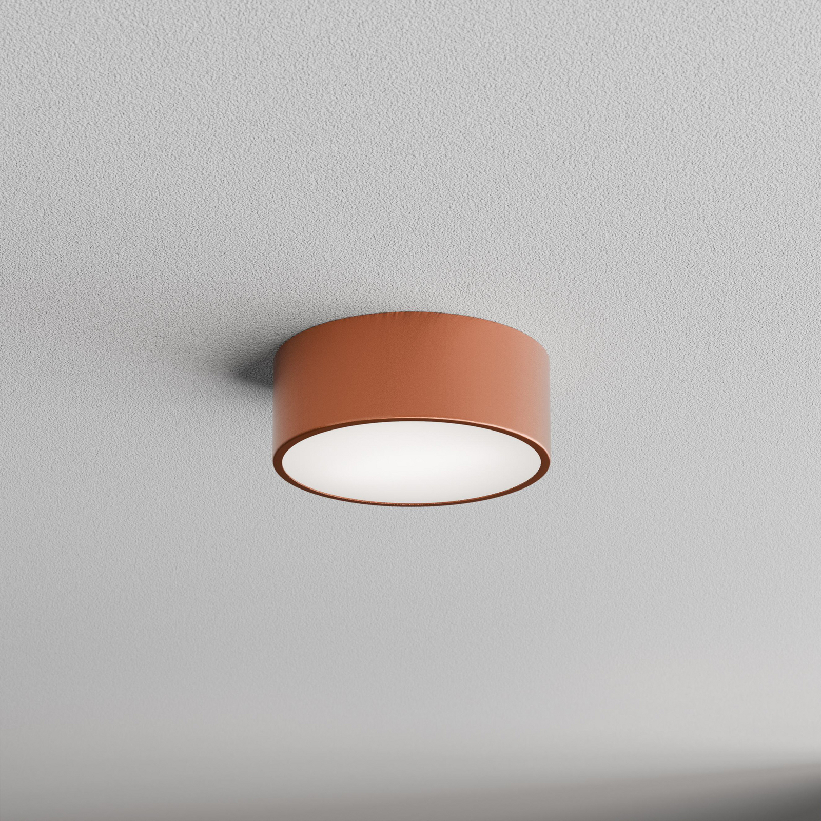 Deckenlampe Cleo 200, kupfer, Sensor, IP54, Ø 20 cm, Metall