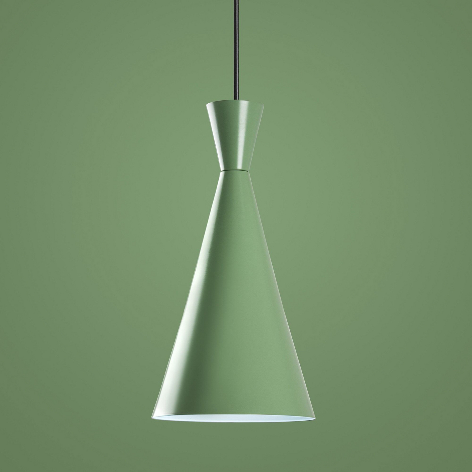 Lampa suspendată Tom, verde mentă, metal, Ø 19 cm, E27