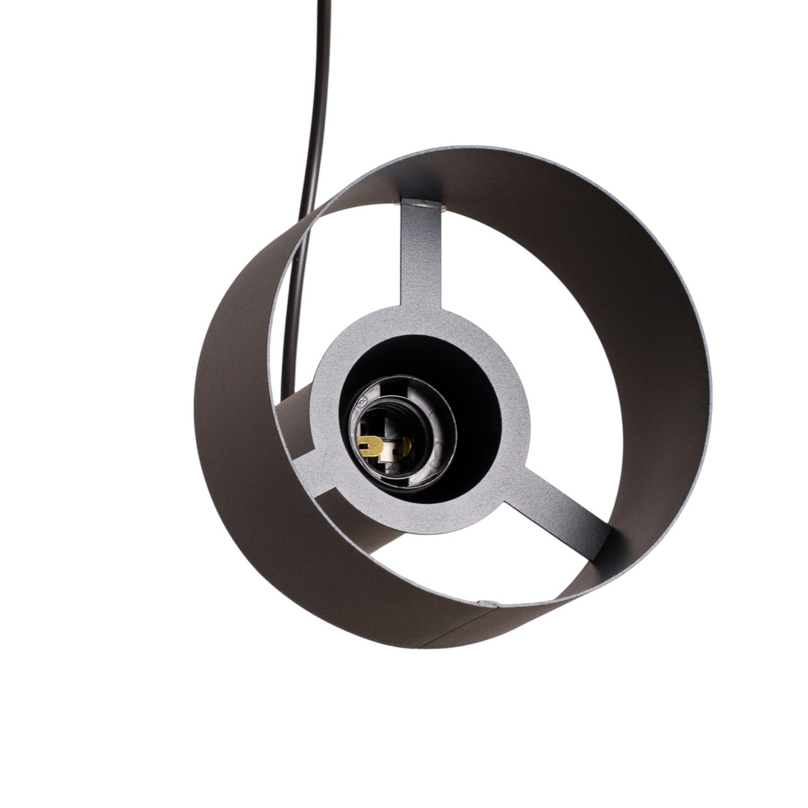 Rif 2 pendant light, anthracite, 2-bulb, linear, steel