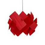 LZF Pendente de fuga, cabo preto Ø 30cm vermelho