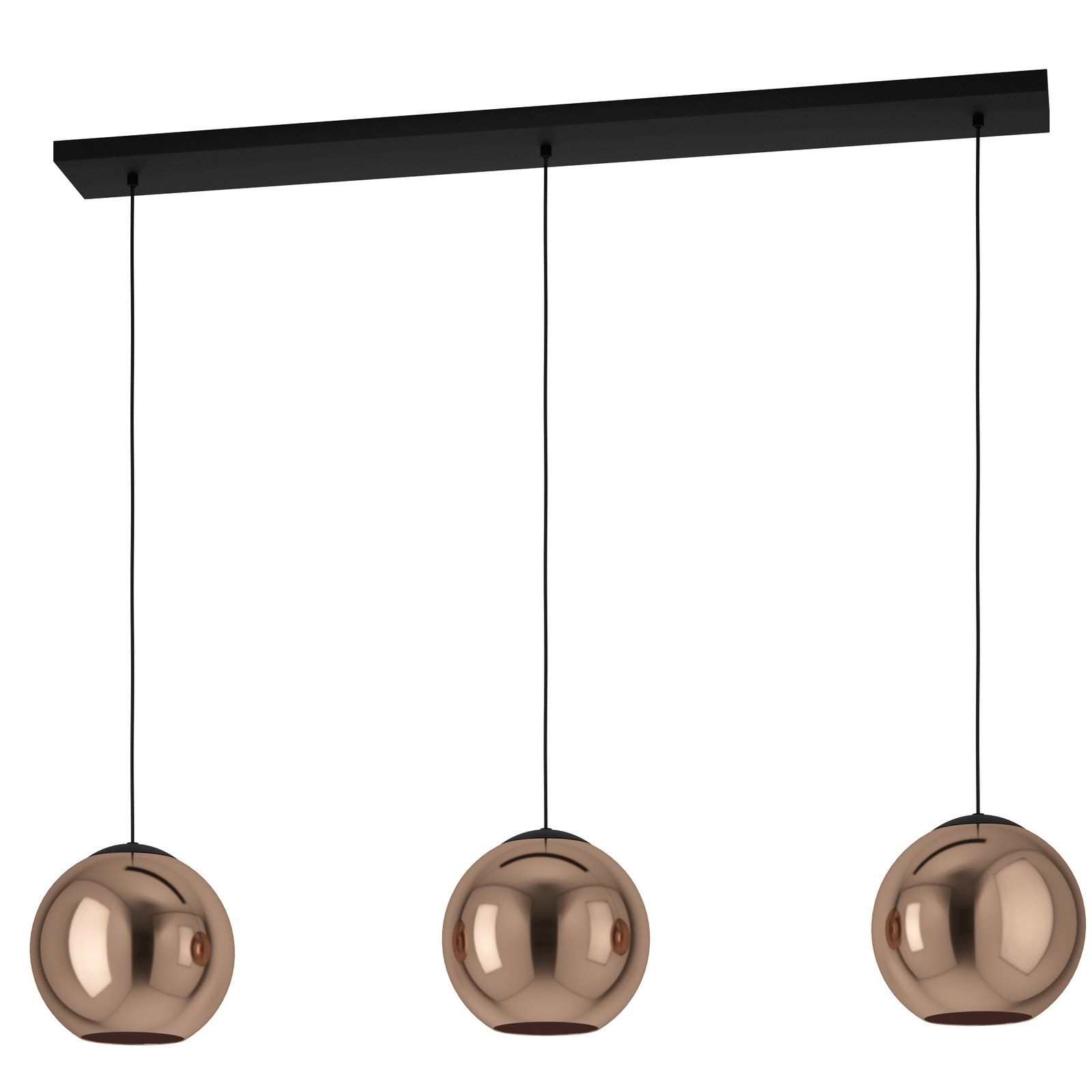 EGLO Stars Of Light suspension Cordoba, à 3 lampes, longue, cuivre