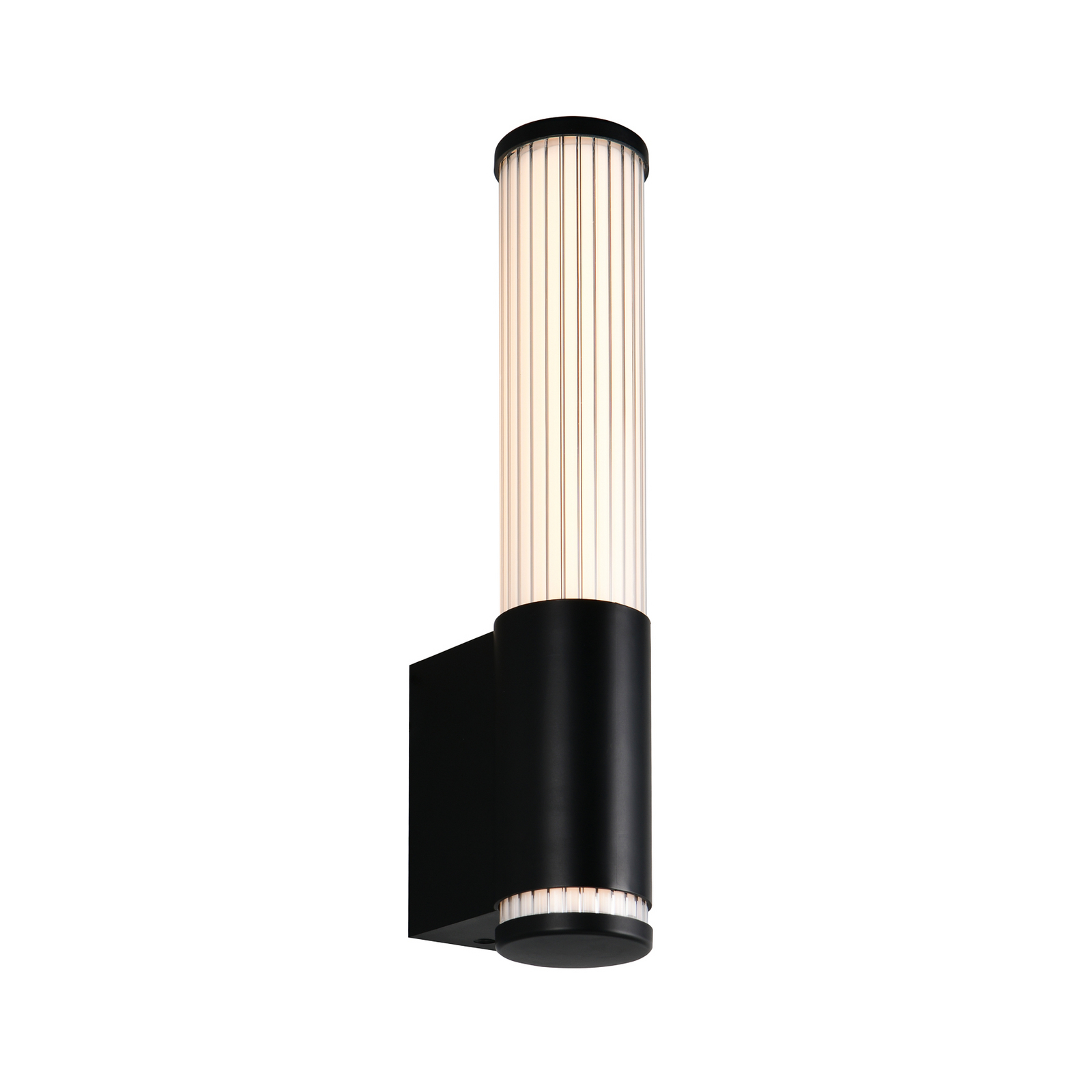 LED-seinavalgusti Stefano, mattmust, kõrgus 29 cm, metall, IP44 LED-seinavalgusti Stefano, mattmust, kõrgus 29 cm, metall, IP44