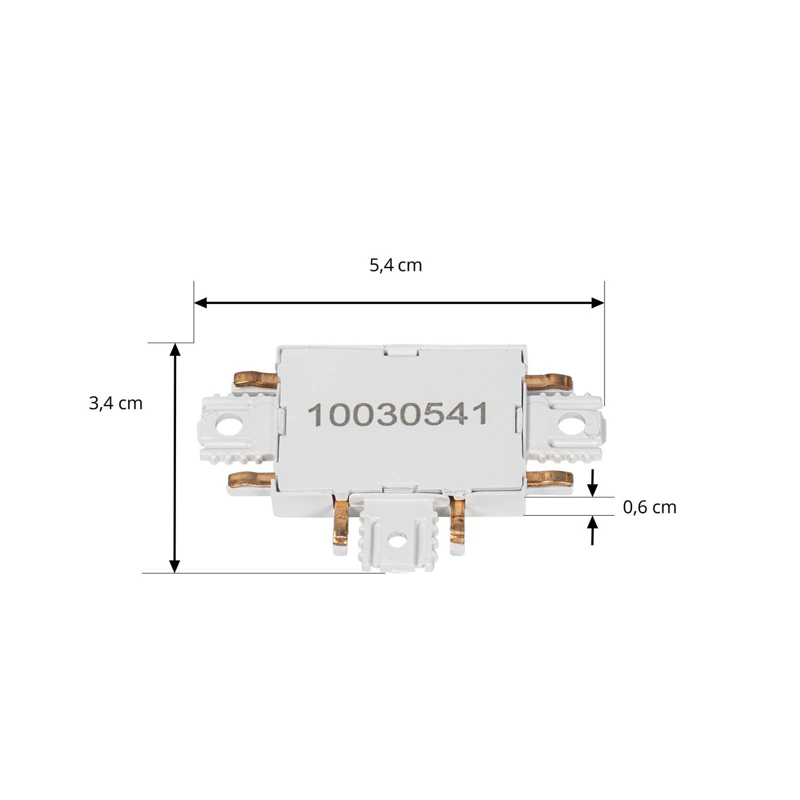 Lindby T-kontakt Lumaro hvit 5,4 cm plast