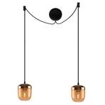 UMAGE Acorn suspension à 2 lampes ambre laiton