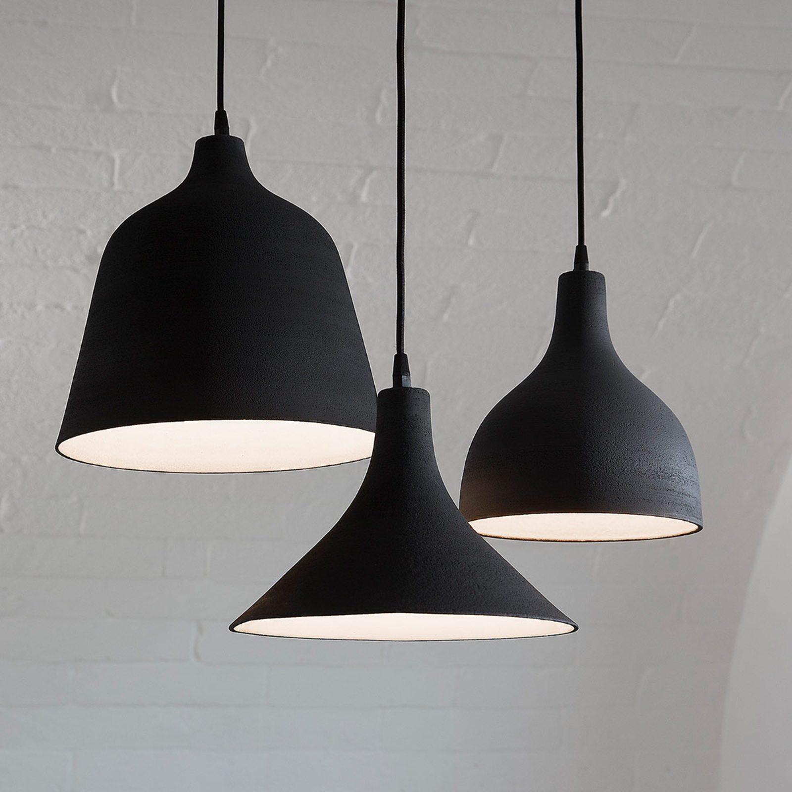 Karman TBlack designer pendant light, 24 cm Lights.co.uk