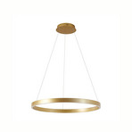 Yonam LED hanglamp, Ø 80 cm, 1-lamp, goud, CCT - Lucande