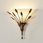 CAMPANA wall light with leaf decoration