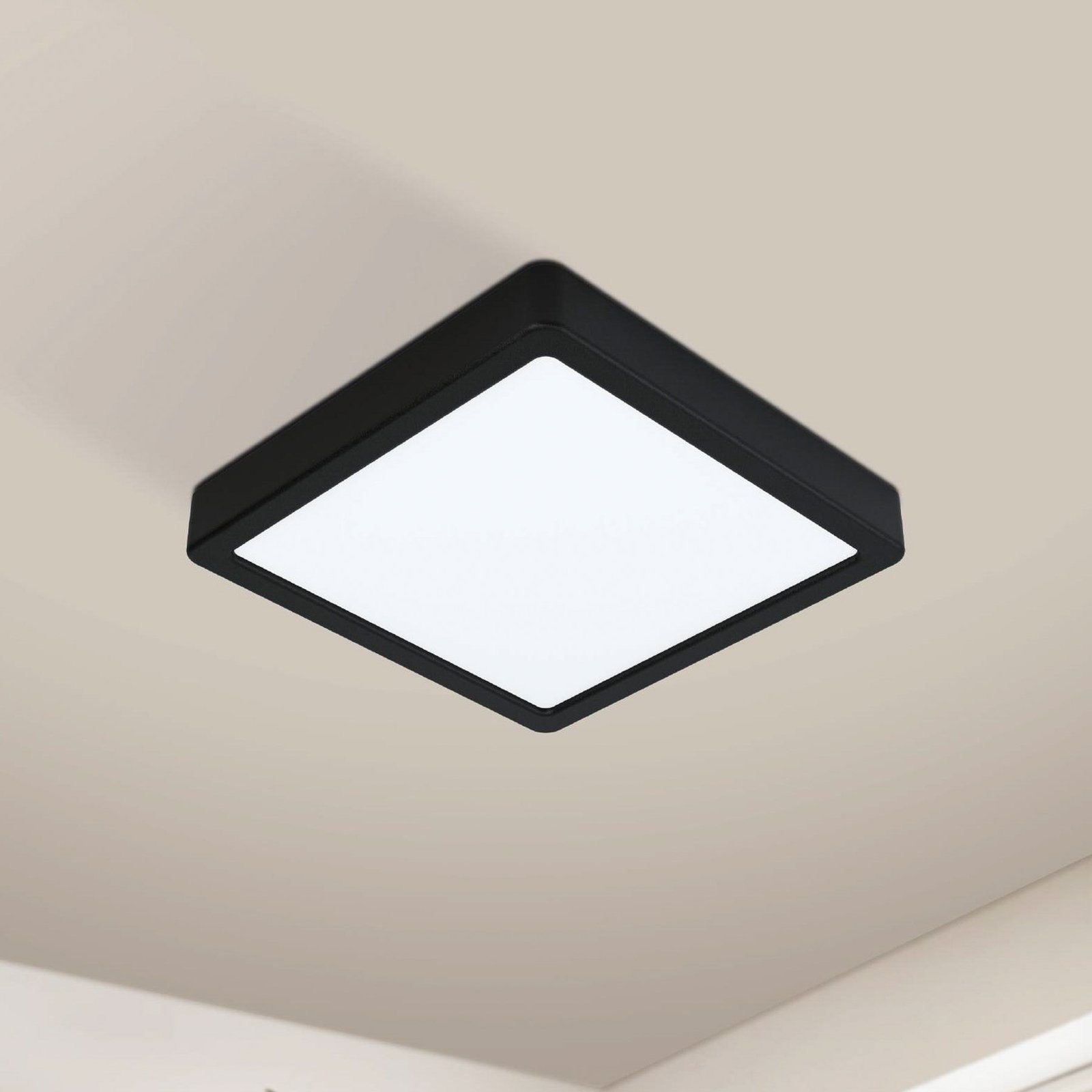 EGLO connect Fueva-Z ceiling lamp 21 x 21 cm black