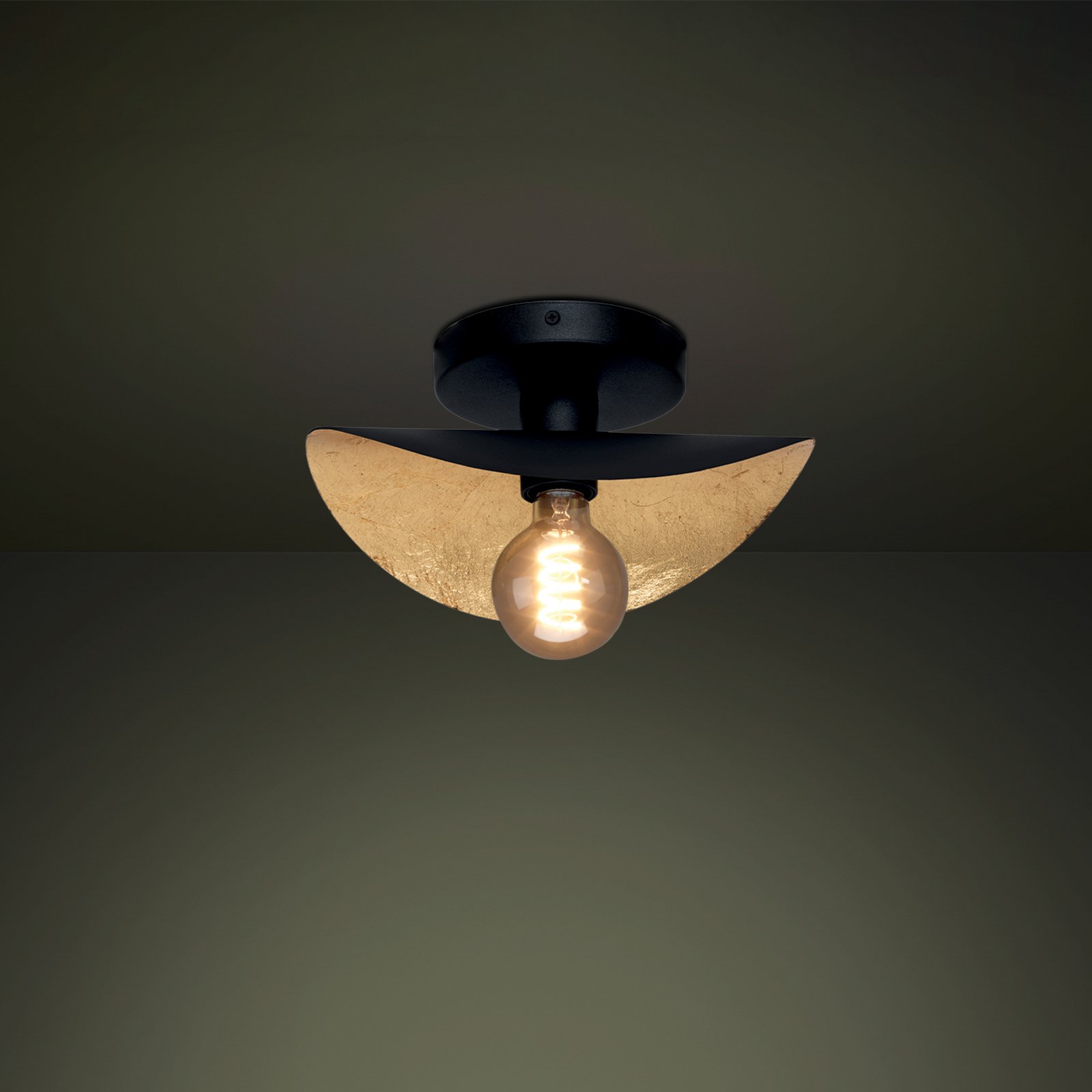 EGLO Stars Of Light wandlamp Saceda, zwart/goud, E27 EGLO Stars Of Light wandlamp Saceda, zwart/goud, E27