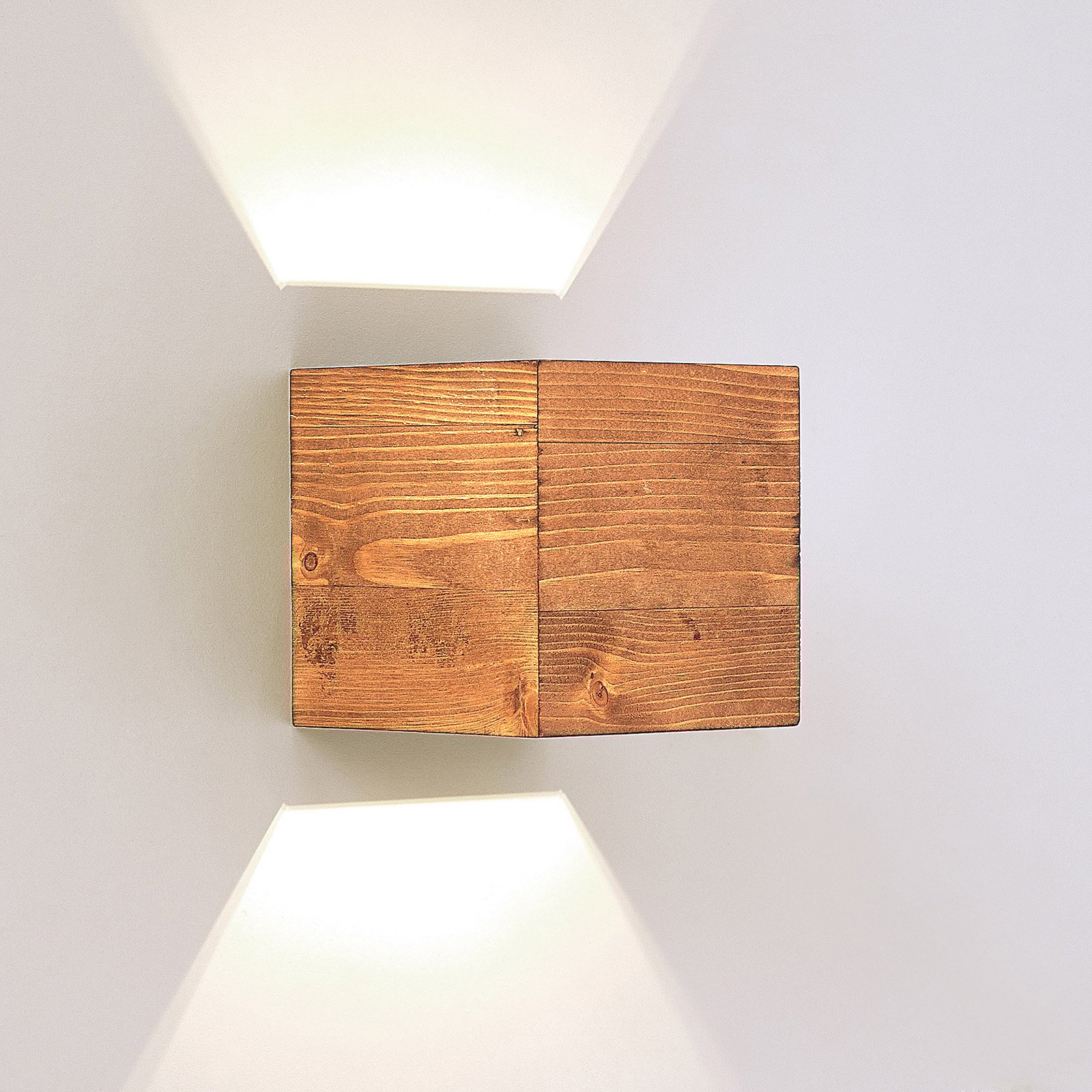 Benicio Aplique de Pared S Wood/Nickel - Lindby