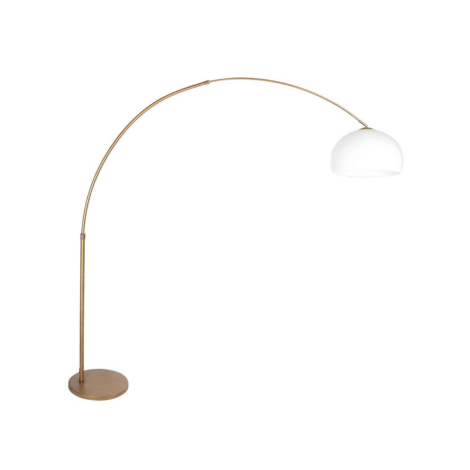 Kaarjas põrandalamp Sparkled Light pronks/valge 240 cm plast