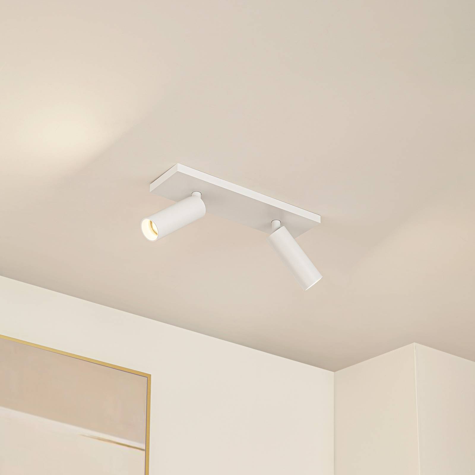 Arcchio Deckenstrahler Brinja Slim, weiß, 2-flg., GU10 MR11 günstig online kaufen