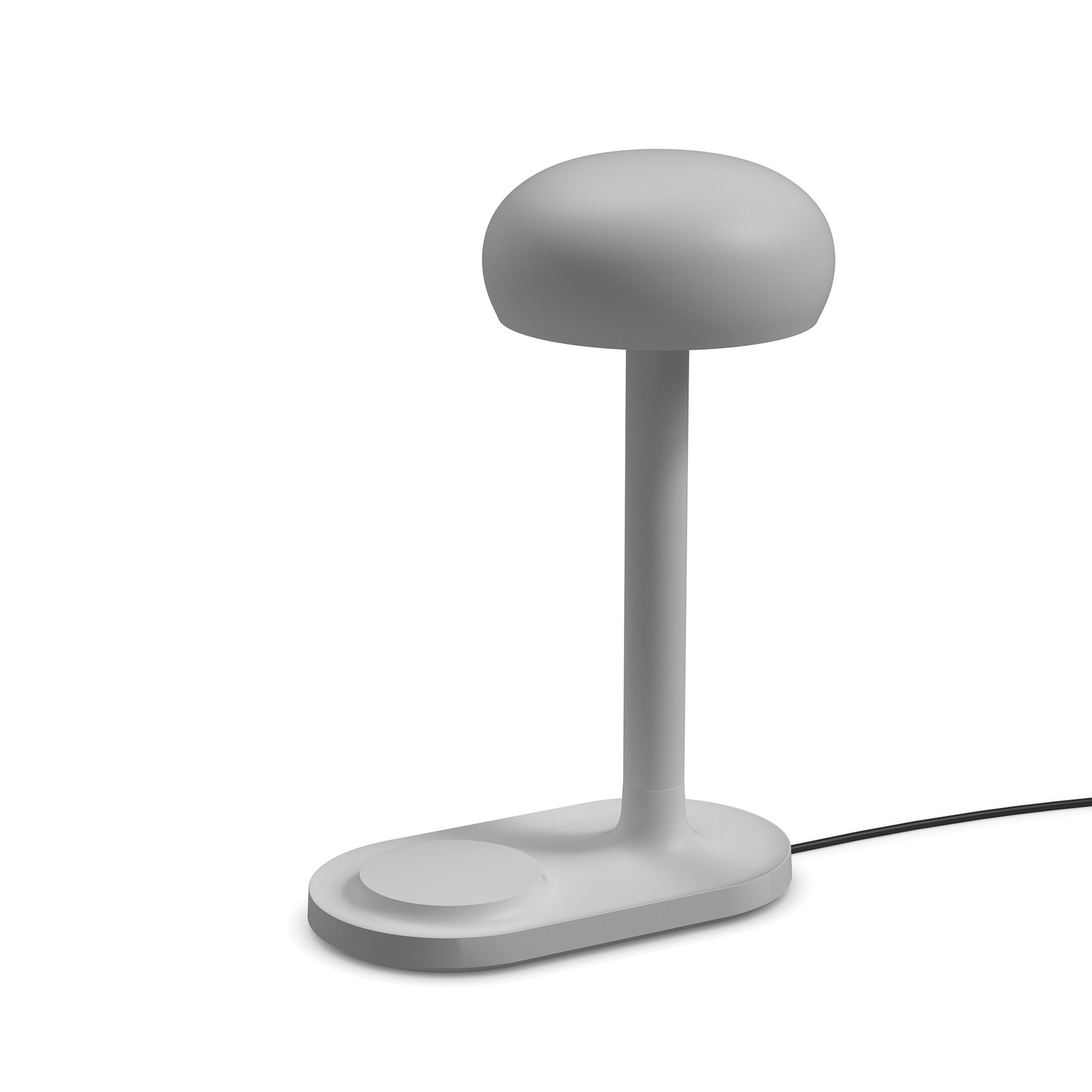 EVA Solo lampe de table LED Emendo, gris, plateau de chargement, tactile