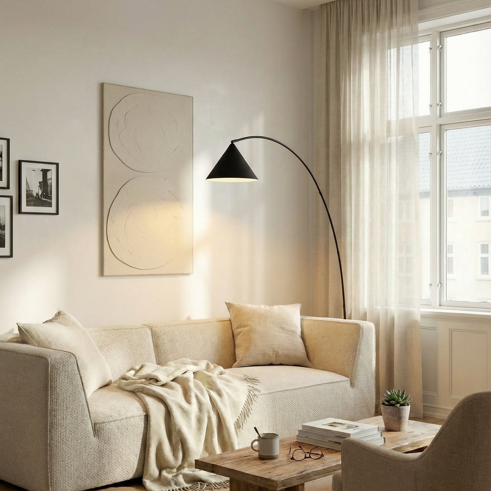 Triangolo buelampe 195 cm metal E27 sort - Lindby