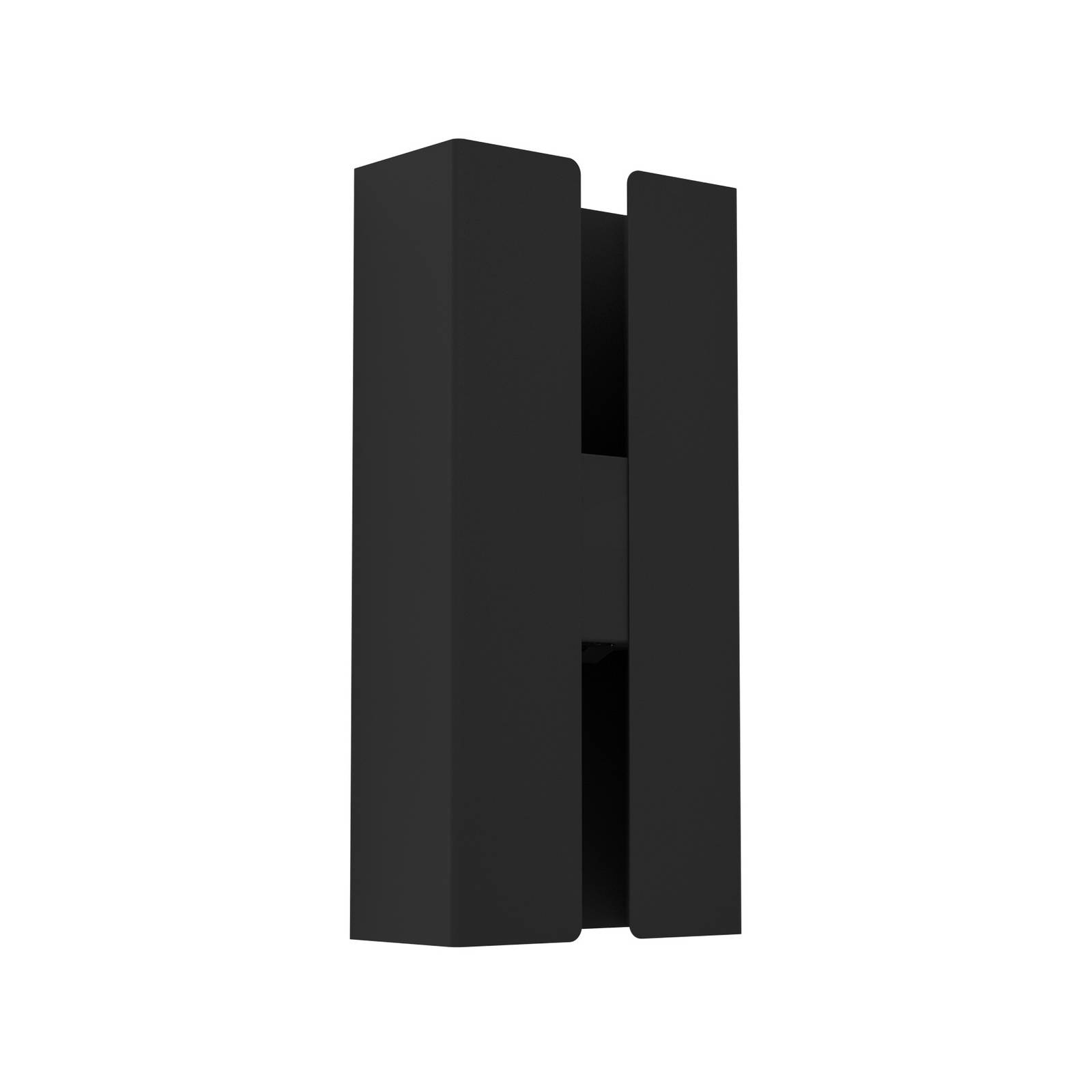 LED-Außenwandlampe Briscola, schwarz, Höhe 20 cm Metall, CCT