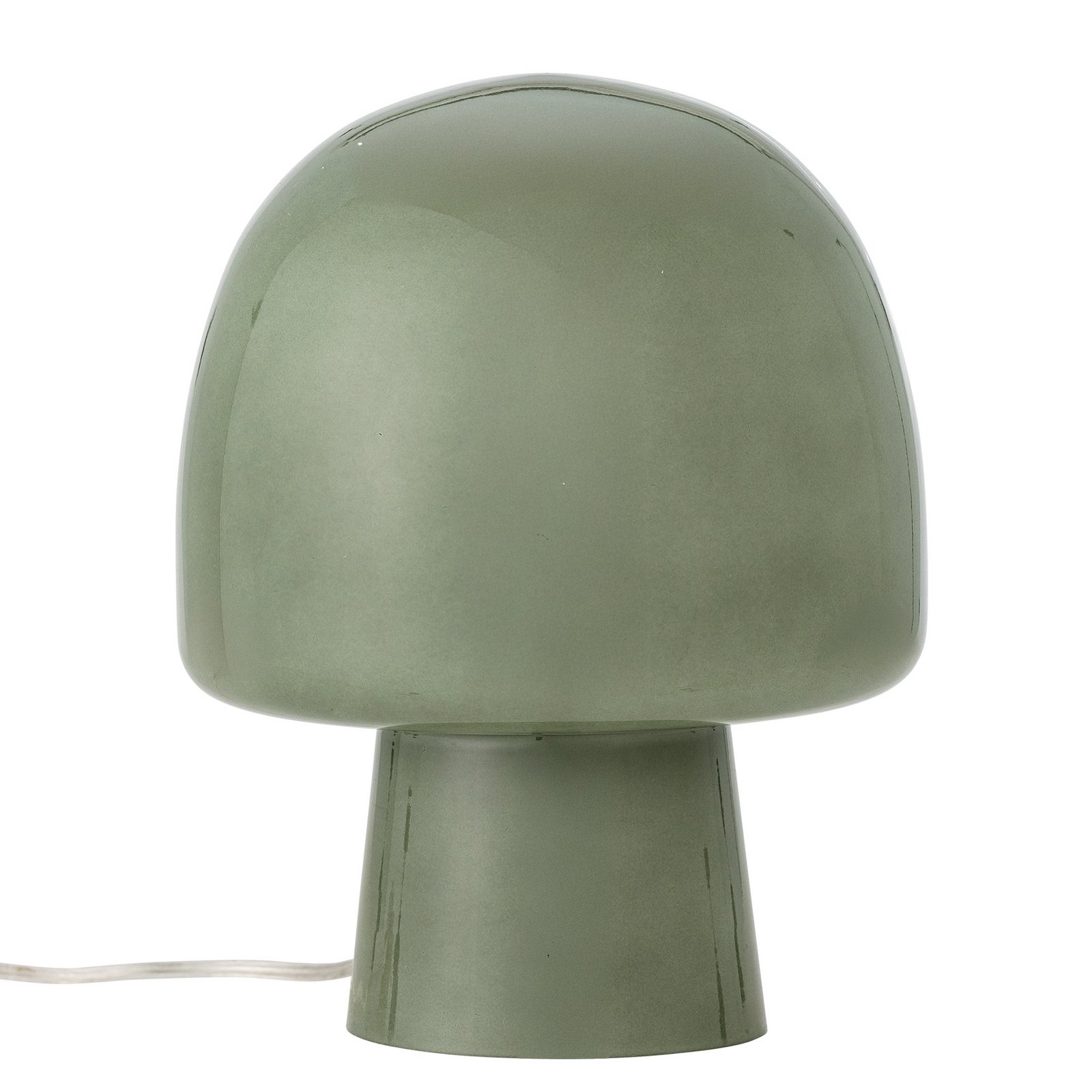 Lampada da tavolo Paddy, verde, vetro, altezza 26,5 cm - BLOOMINGVILLE