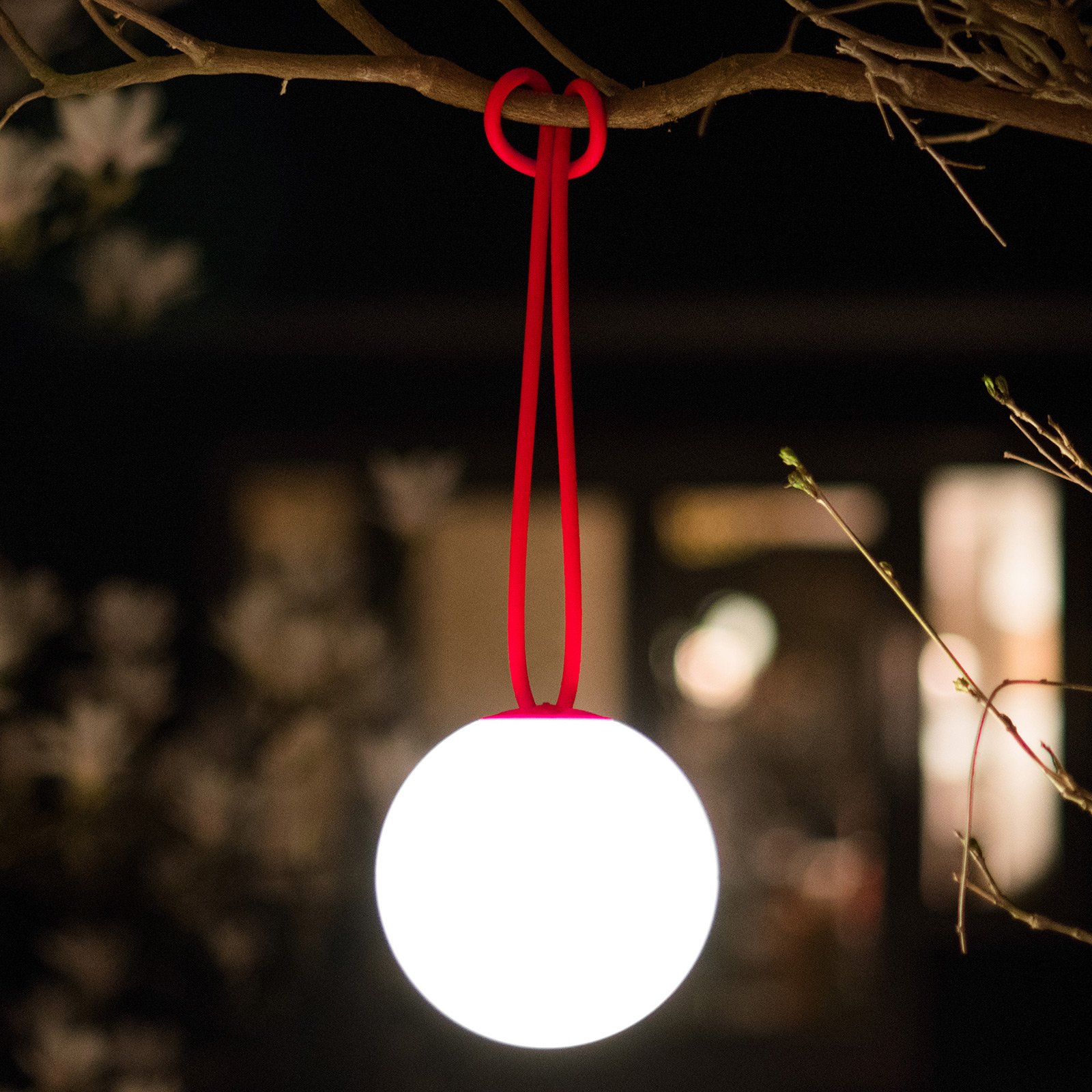 Fatboy LED hanging light bolt with battery, red