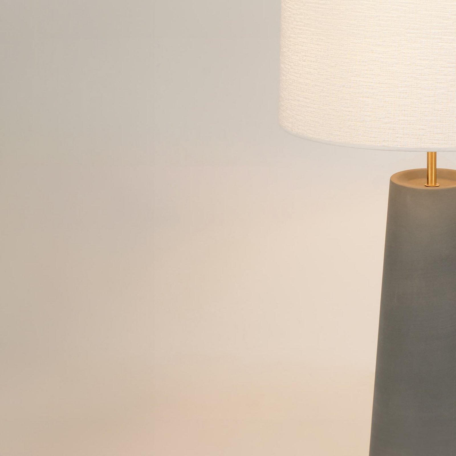 Cosiness Tischlampe 102 cm grau/weiß Keramik - MARKET SET