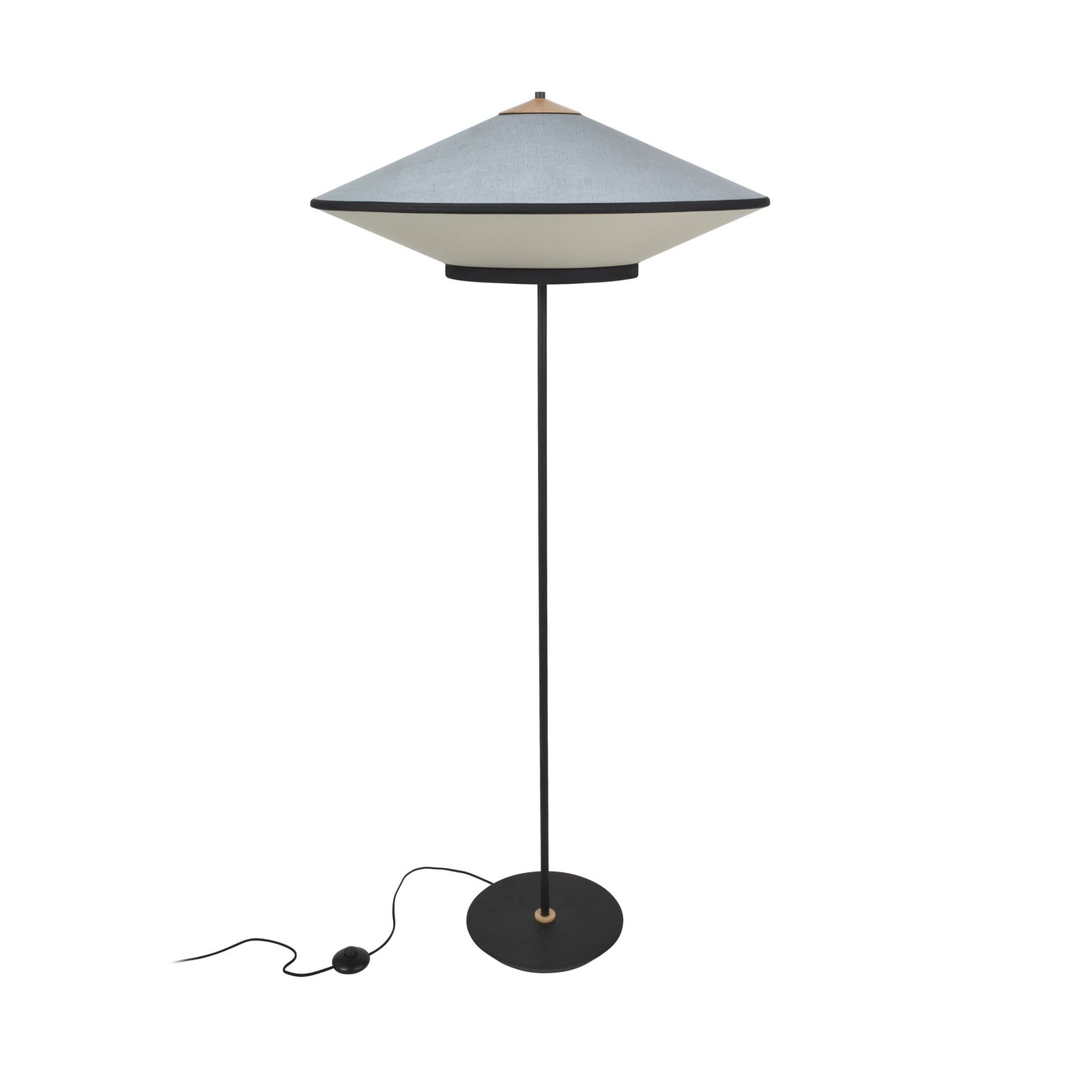 Lampe sur pied Cymbal, bleu océan, E27 - Forestier