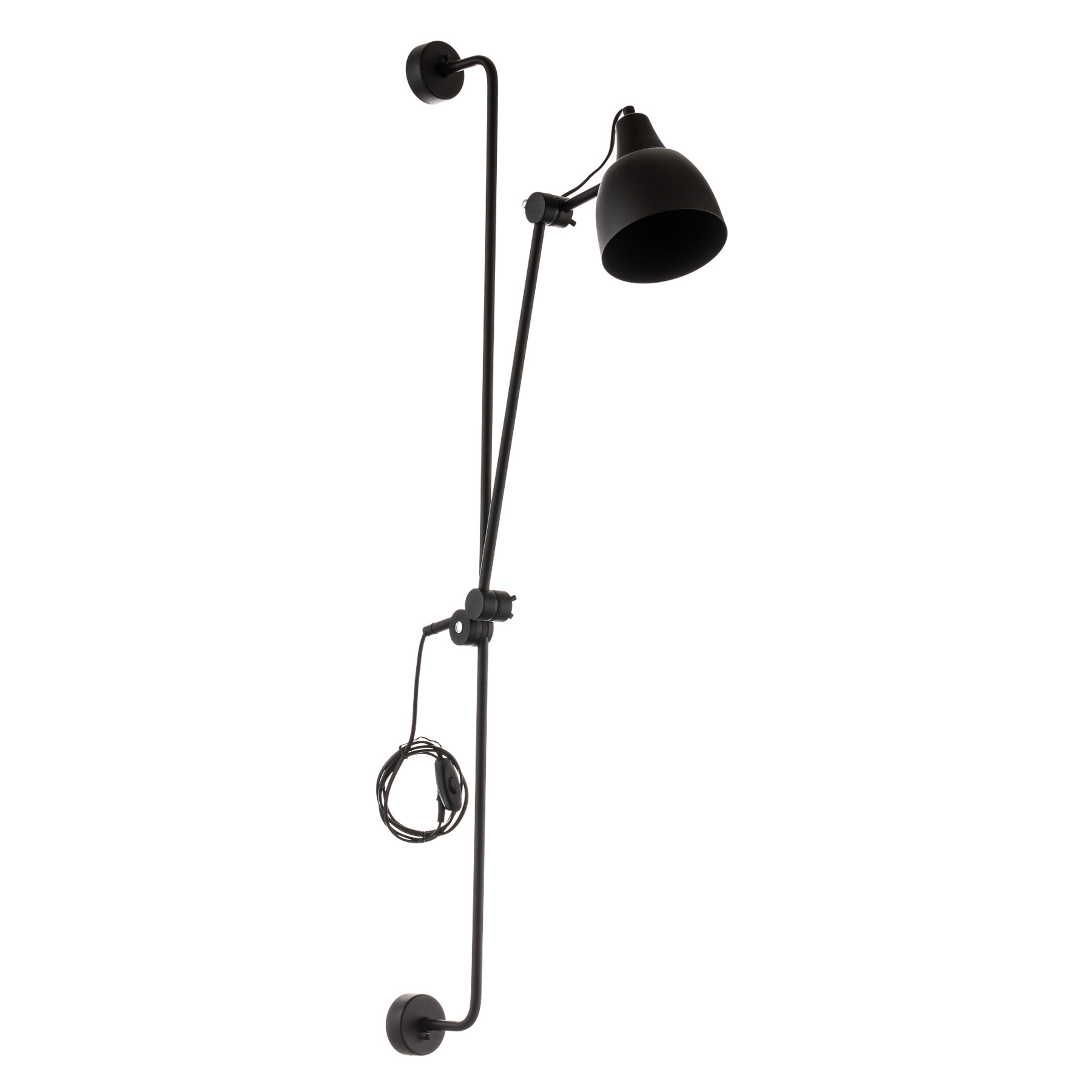 997 Wandlampe schwarz 1-flg. Stecker - ALDEX