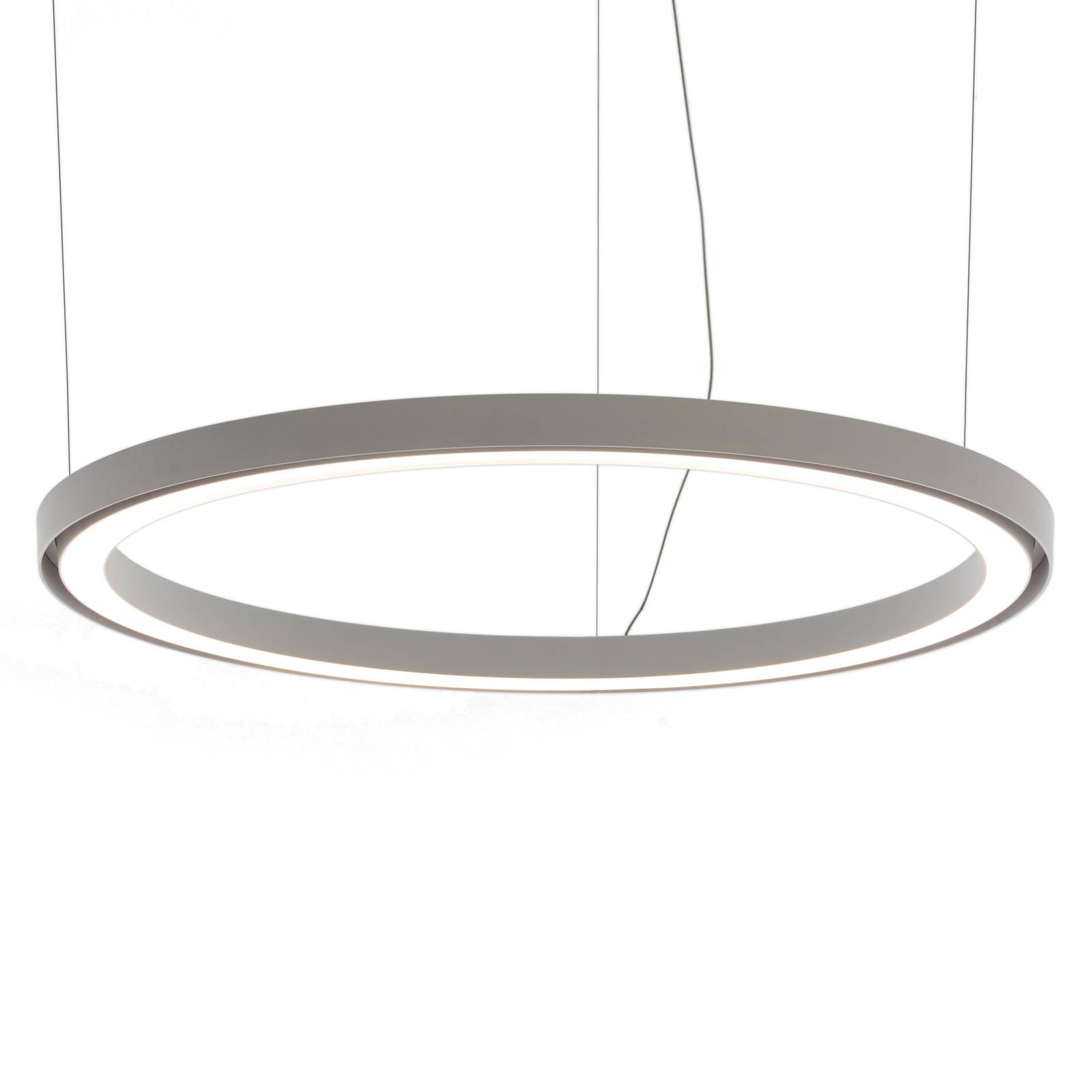 Artemide Ripple LED hanging lamp app control Ø90cm, for Living / Dining Room, heat-conducting plastic, 50 W, H: 3 cm