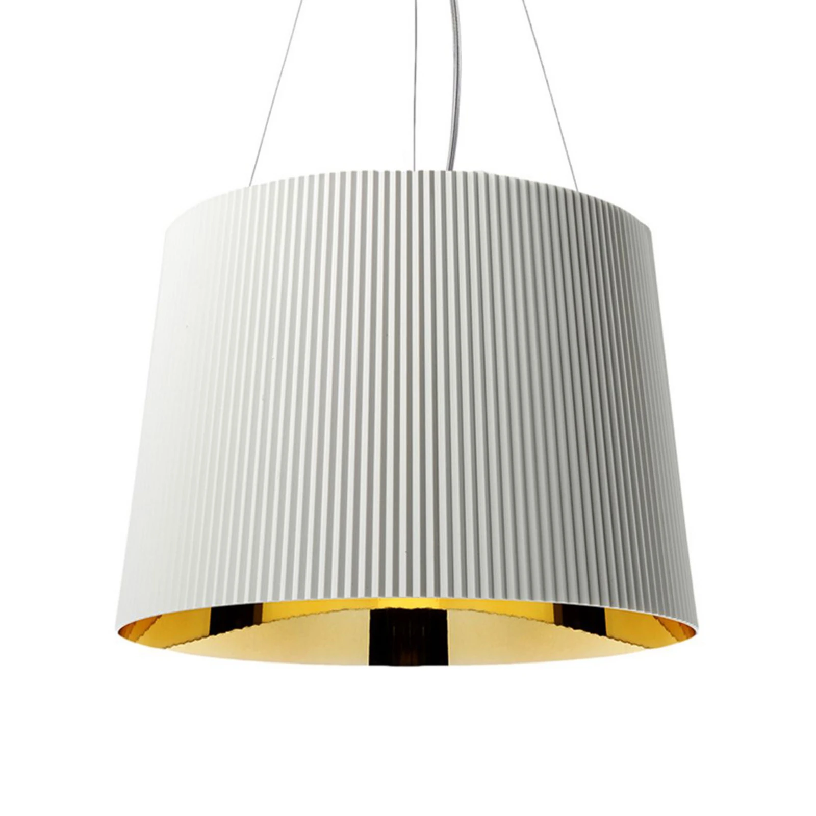 Kartell Gé suspension LED, blanc/doré
