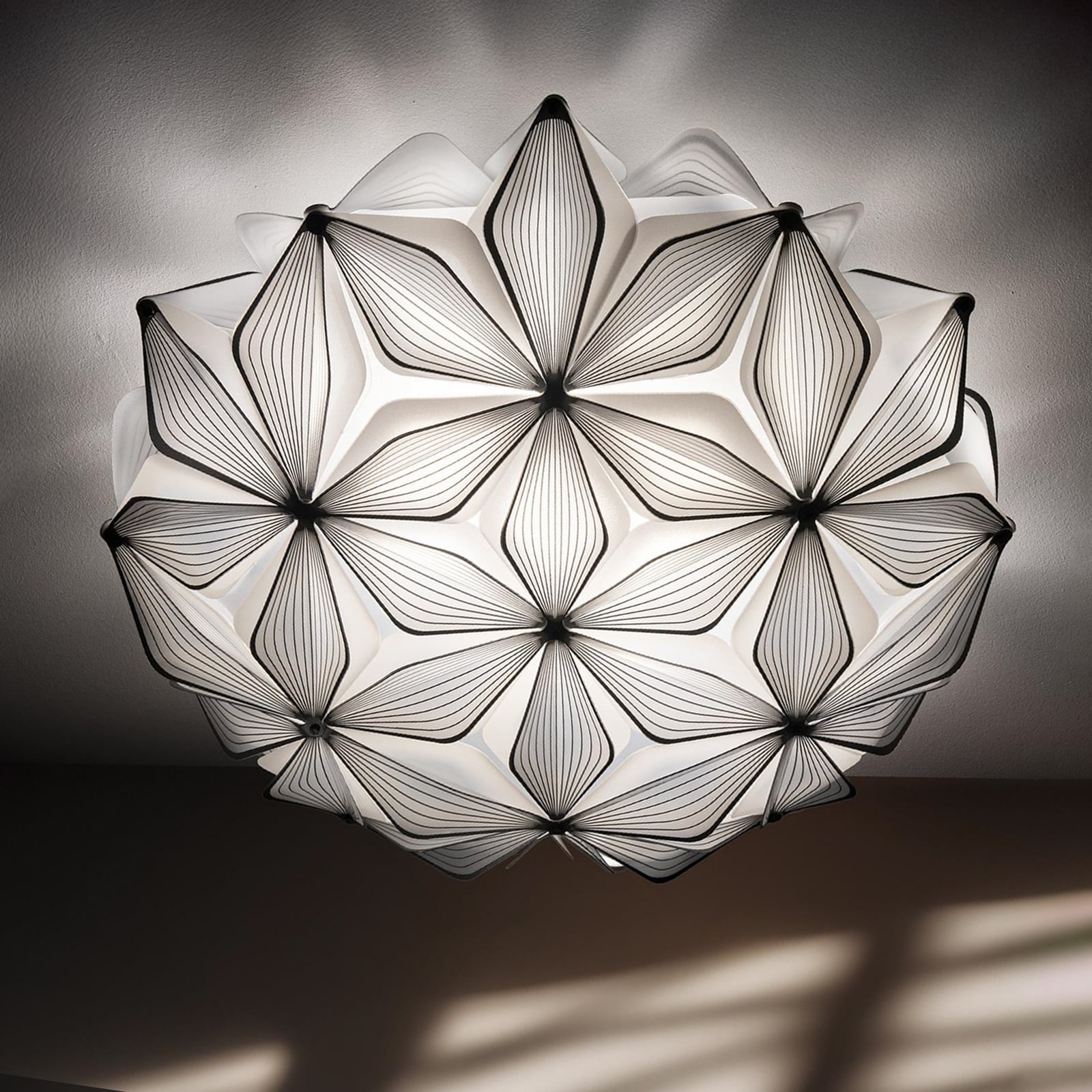 C'EST LA VIE Deckenlampe, schwarz, Ø 47 cm, 2-flg. - Slamp C'EST LA VIE Deckenlampe, schwarz, Ø 47 cm, 2-flg. - Slamp
