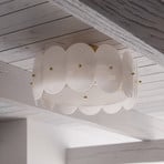 By Rydens taklampa Omlott, mässing/vit, Ø 53 cm