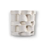 02 WHITE ROSIE væglampe, keramik, hvid, reliefmønster, G9 – Serax