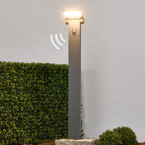 LED-Pollerlampe Marius mit Sensor, 80 cm