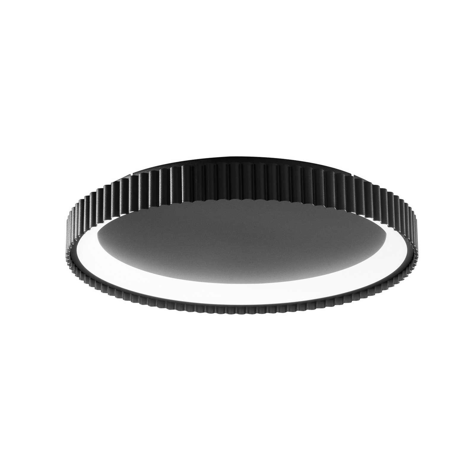 lámpara LED de techo Niike, negra, Ø 50 cm, metal, CCT lámpara LED de techo Niike, negra, Ø 50 cm, metal, CCT