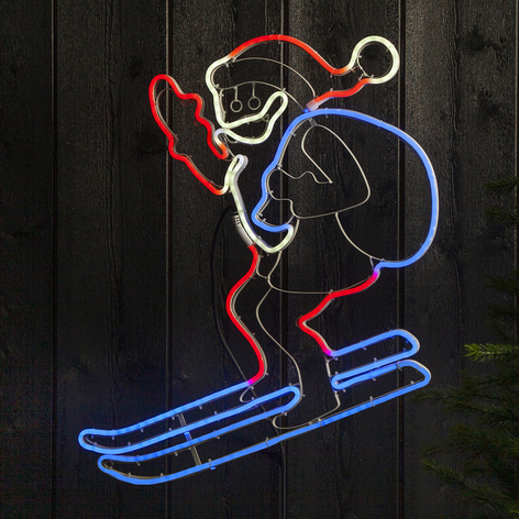 LED-silhuett NeoLED jultomte